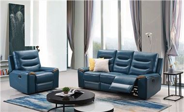 Deri Uzanmış Kanepe Loveseat Sandalye
